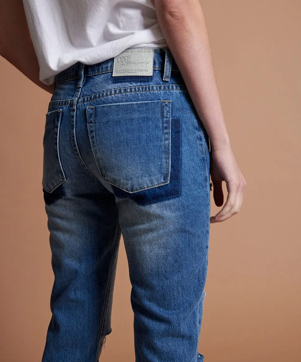 Denim Jeans|ONE TEASPOON Pacifica Awesome Baggies Straight Leg Jeans