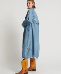 Jackets|ONE TEASPOON Pacifica Denim Trench Coat