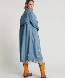 Jackets|ONE TEASPOON Pacifica Denim Trench Coat