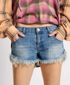Denim Shorts|ONE TEASPOON Pacifica Dukes Low Waist Denim Shorts