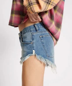 Denim Shorts|ONE TEASPOON Pacifica Dukes Low Waist Denim Shorts