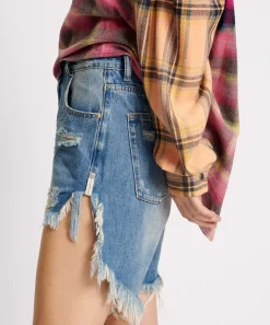 Denim Shorts|ONE TEASPOON Pacifica Frankies High Waist Denim Shorts