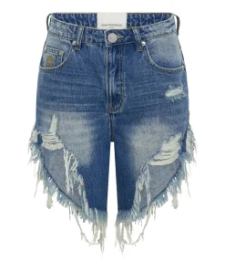 Denim Shorts|ONE TEASPOON Pacifica Frankies High Waist Denim Shorts