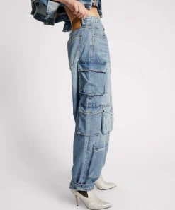 Denim Jeans|ONE TEASPOON Pacifica High Waist Epic Cargo Jeans