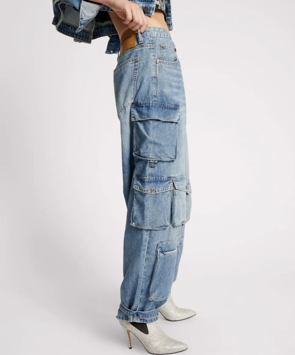 Denim Jeans|ONE TEASPOON Pacifica High Waist Epic Cargo Jeans