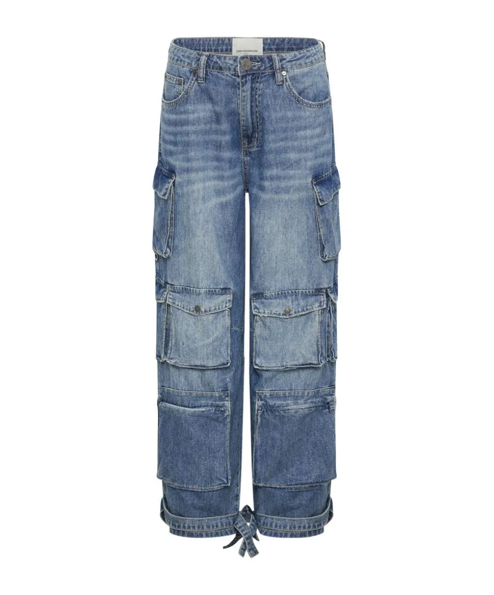 Denim Jeans|ONE TEASPOON Pacifica High Waist Epic Cargo Jeans
