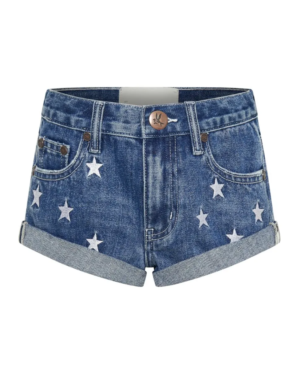 Clothing|ONE TEASPOON Pacifica Kids Denim Bandit Shorts
