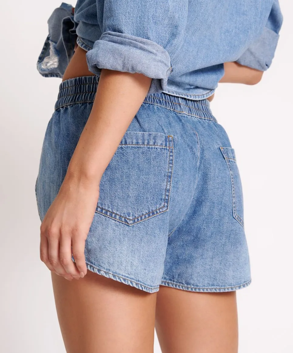 Denim Shorts|ONE TEASPOON Pacifica Ots Runner Shorts