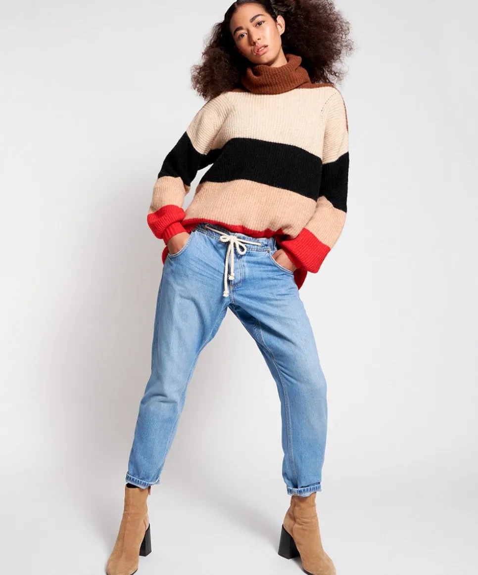 Denim Jeans|ONE TEASPOON Pacifica Workwear Shabbies Drawstring Boyfriend Jeans