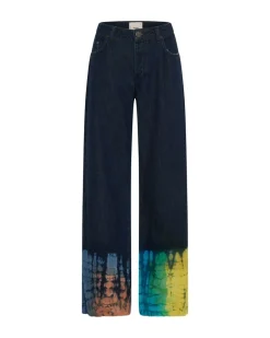 Denim Jeans|ONE TEASPOON Paint Dipped Jackson Mid Waist Wide Leg Jeans