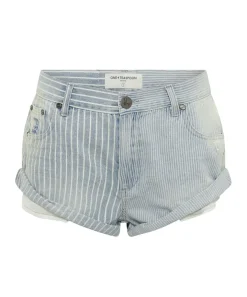 Denim Shorts|ONE TEASPOON Painters Stripe Bandit Low Waist Denim Shorts