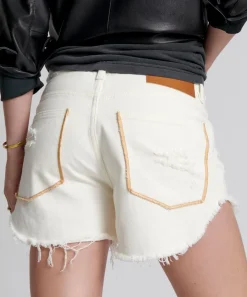 Denim Shorts|ONE TEASPOON Pearl Outlaws Mid Length Denim Shorts