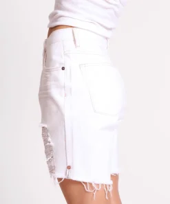 Denim Shorts|ONE TEASPOON Pearl Stevies High Waist Long Length Boyfriend Shorts