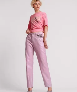 Denim Jeans|ONE TEASPOON Pink Envy Foil Awesome Baggies High Waist Jeans