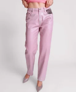 Denim Jeans|ONE TEASPOON Pink Envy Foil Awesome Baggies High Waist Jeans
