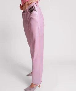 Denim Jeans|ONE TEASPOON Pink Envy Foil Awesome Baggies High Waist Jeans