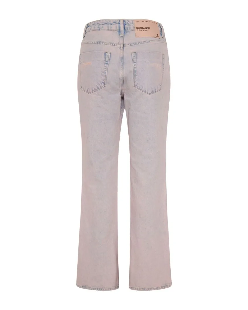 Denim Jeans|ONE TEASPOON Pink Haze Charlie Flares