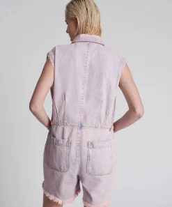 Denim Jumpsuits|ONE TEASPOON Pink Haze Palisades Overall