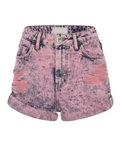 Denim Shorts|ONE TEASPOON Pink Pistol Bandits High Waist Denim Shorts