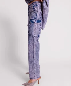 Denim Jeans|ONE TEASPOON Purple Rain Cargo Motion Denim Jeans