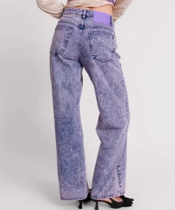 Denim Jeans|ONE TEASPOON Purple Rain Jackson Mid Waist Wide Leg Jeans