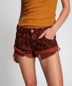 Denim Shorts|ONE TEASPOON Python Bandits Low Waist Denim Shorts