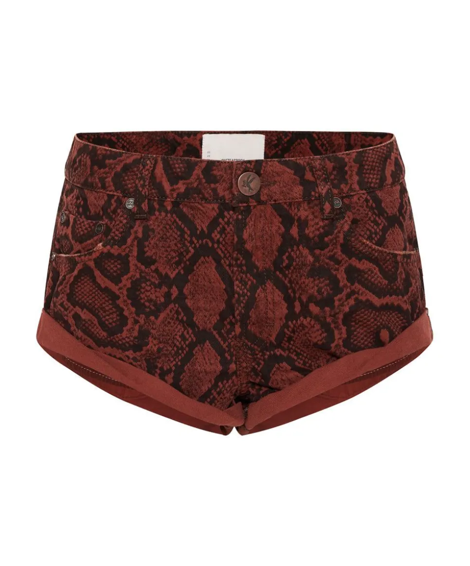 Denim Shorts|ONE TEASPOON Python Bandits Low Waist Denim Shorts
