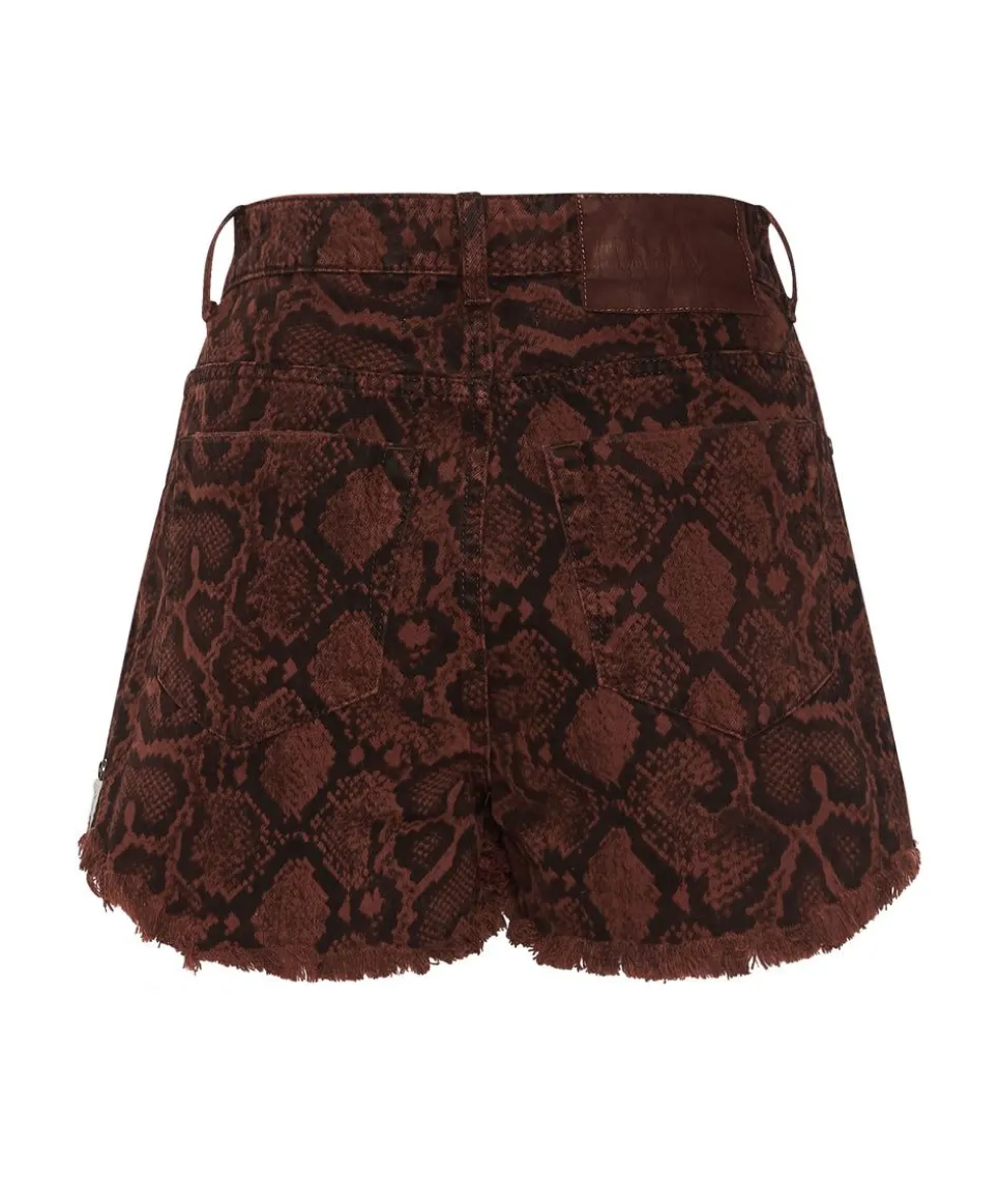 Denim Shorts|ONE TEASPOON Python Bonitas High Waist Denim Shorts