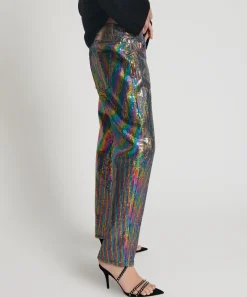 Denim Jeans|ONE TEASPOON Rainbow Sequin Bandits Relaxed Jeans
