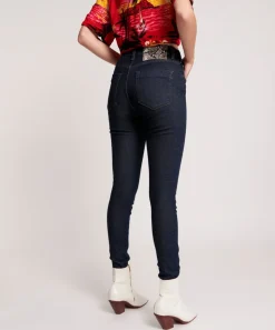 Denim Jeans|ONE TEASPOON Raw Blue Freebirds Ii High Waist Skinny Jeans