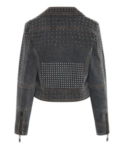 Jackets|ONE TEASPOON Rebel Rebel Studded Denim Jacket
