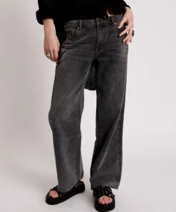 Denim Jeans|ONE TEASPOON Recycled Black Lowrider Wide Leg Jeans