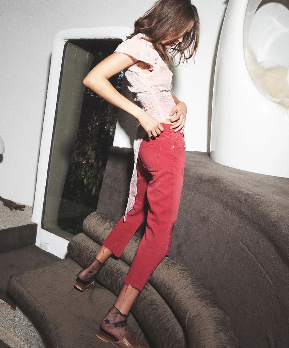 Denim Jeans|ONE TEASPOON Red Envy Hooligans Low Waist Relaxed Straight Leg Jeans