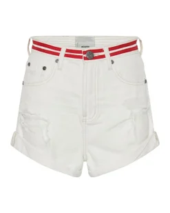 Denim Shorts|ONE TEASPOON Red Line Bandits High Waist Denim Shorts