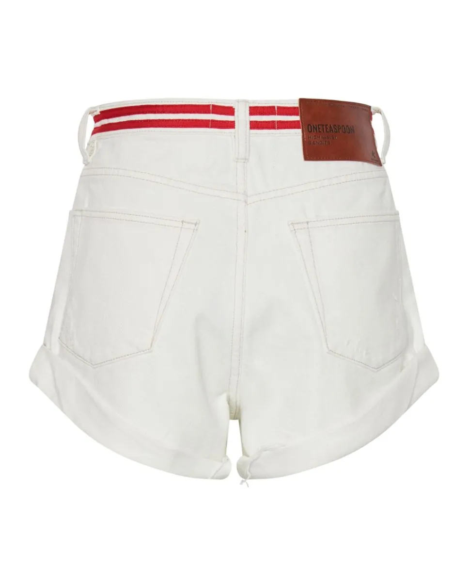 Denim Shorts|ONE TEASPOON Red Line Bandits High Waist Denim Shorts
