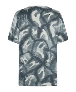 Basic Tees|ONE TEASPOON Reflection Hand Printed Satin Tee