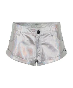 Bottoms|ONE TEASPOON Revenge Metallic Leather Bandit Shorts