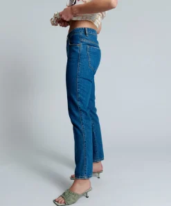 Denim Jeans|ONE TEASPOON Riviera Truckers Mid Rise Straight Leg Jeans
