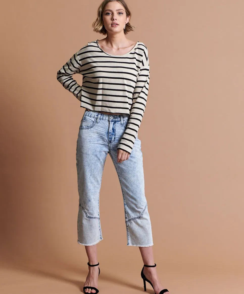 Denim Jeans|ONE TEASPOON Rocky Acid Kicks Low Waist Kick Flare Jeans