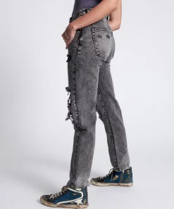 Denim Jeans|ONE TEASPOON Rodeo Grey High Waist Awesome Baggies Denim Jeans