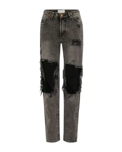 Denim Jeans|ONE TEASPOON Rodeo Grey High Waist Awesome Baggies Denim Jeans