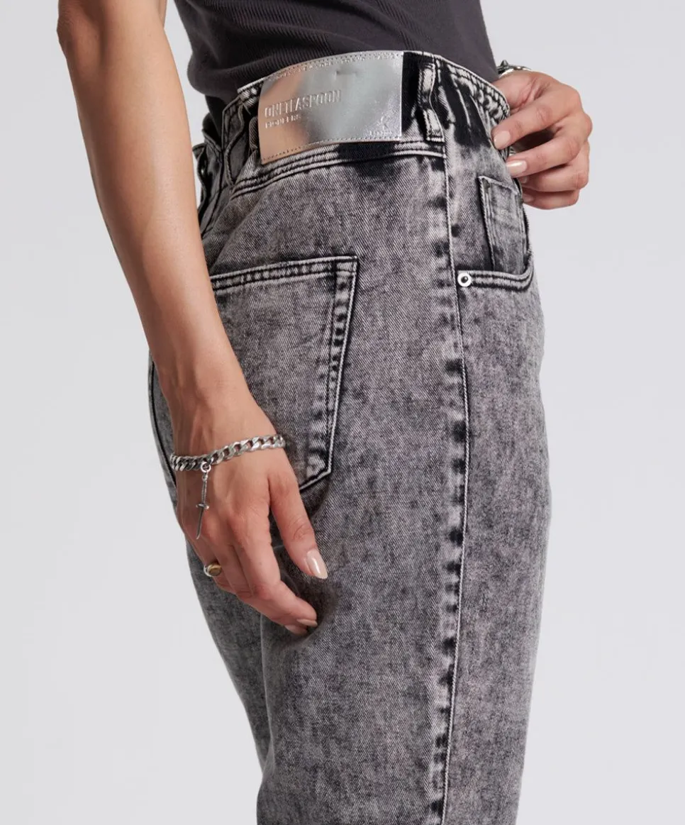 Denim Jeans|ONE TEASPOON Rodeo Grey Pioneers High Waist 80S Jeans
