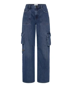 Denim Jeans|ONE TEASPOON Rosewood Cargo Jackson Mid Waist Wide Leg Jeans