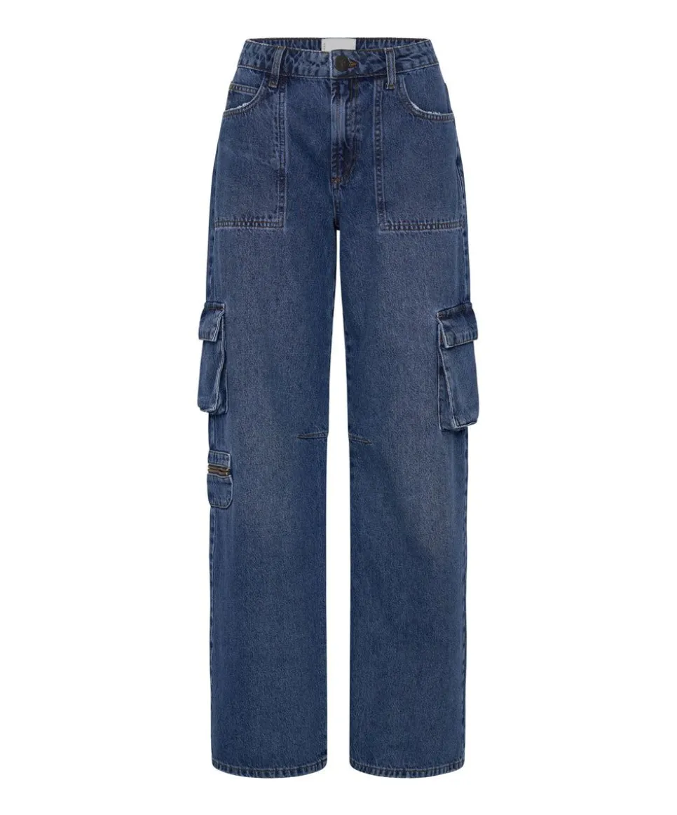 Denim Jeans|ONE TEASPOON Rosewood Cargo Jackson Mid Waist Wide Leg Jeans