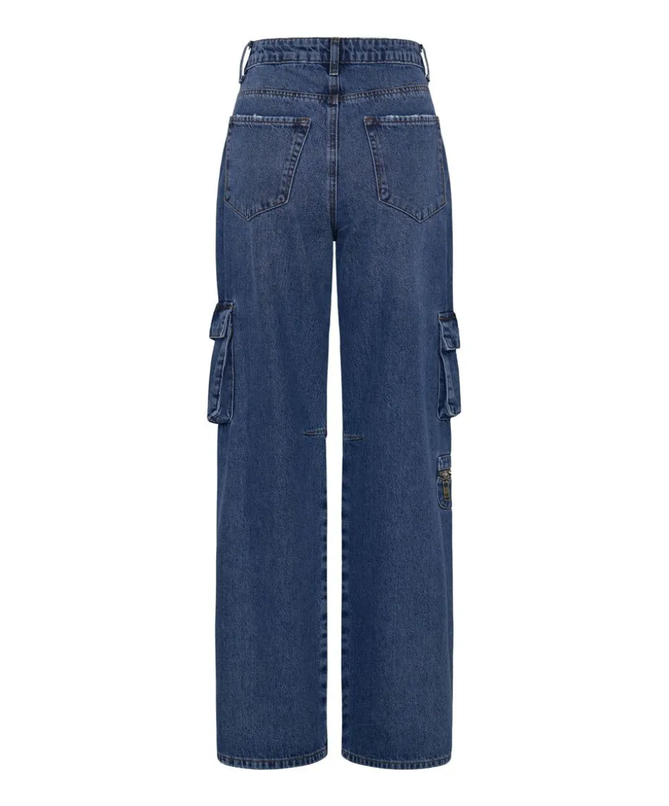 Denim Jeans|ONE TEASPOON Rosewood Cargo Jackson Mid Waist Wide Leg Jeans