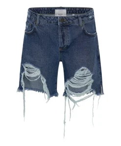 Denim Shorts|ONE TEASPOON Rosewood Stevies Long Length Boyfriend Shorts