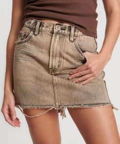 Denim Skirts|ONE TEASPOON Rust 2020 High Waist Denim Mini Skirt