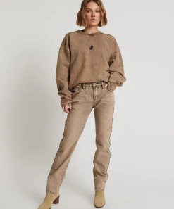 Denim Jeans|ONE TEASPOON Rust Truckers Low Waist Straight Leg Jeans