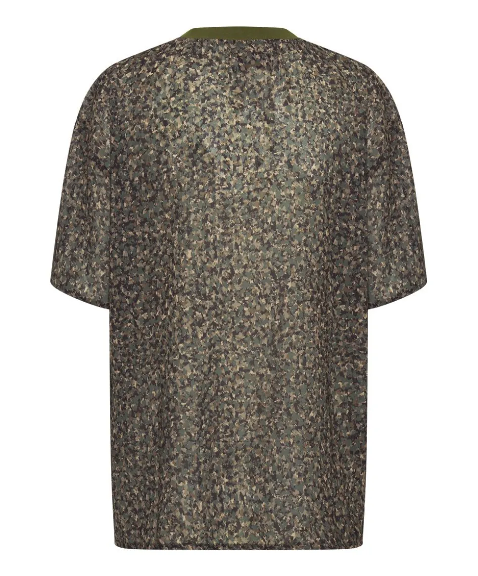 Tops|ONE TEASPOON Safari Camo Chiffon Tee