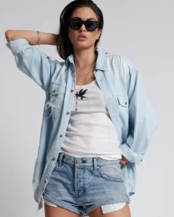 Denim Shorts|ONE TEASPOON Salty Dog Bandits Low Waist Denim Shorts